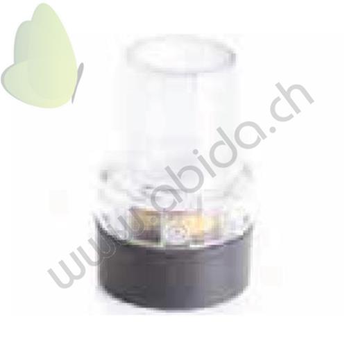 PUNTALE STANDARD CON BASE IN GOMMA E LUCE A LED (Adatto per tubo Ø 18 - 19 mm)  