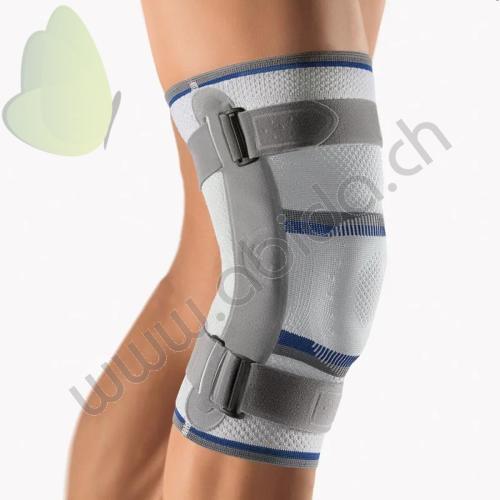 BORT STABILO GINOCCHIERA REGOLABILE CON ARTICOLAZIONE - TAGLIA 4+ - SINISTRO - Ginocchiera con stecche di articolazione laterali regolabili per il direzionamento dell’articolazione del ginocchio